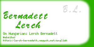 bernadett lerch business card